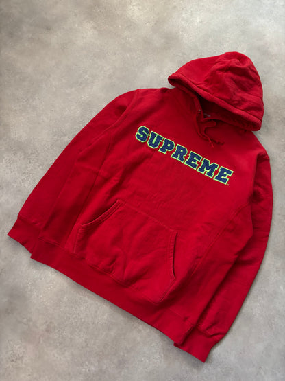 Supreme Cord Collegiate Logo Hooded Sweatshirt (Str. L)