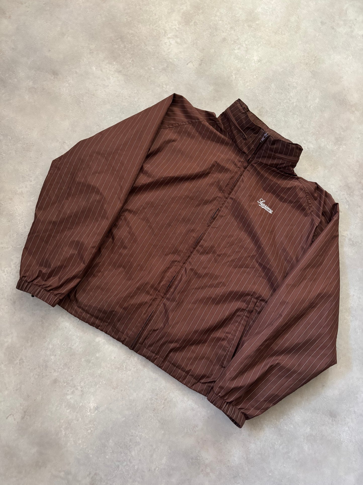 Supreme Reflective Pinstripe Track Jacket (Str. M)