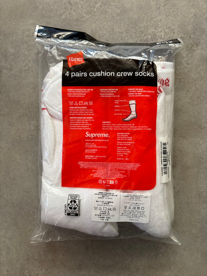 Supreme Hanes Crew Socks (4 Pack)