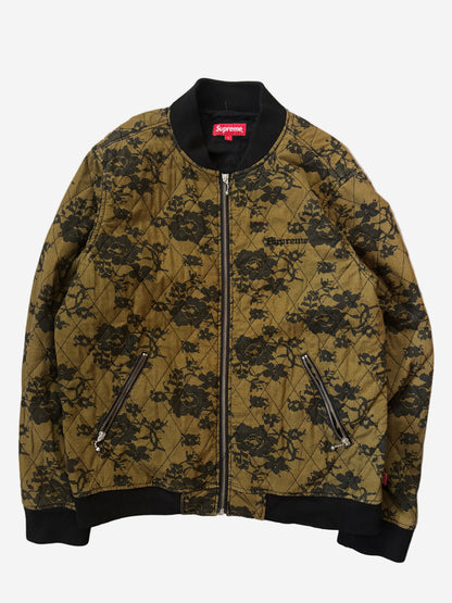 Supreme Quilted Lace Bomber Jacket (Str. L)