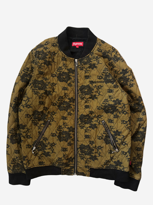 Supreme Quilted Lace Bomber Jacket (Str. L)