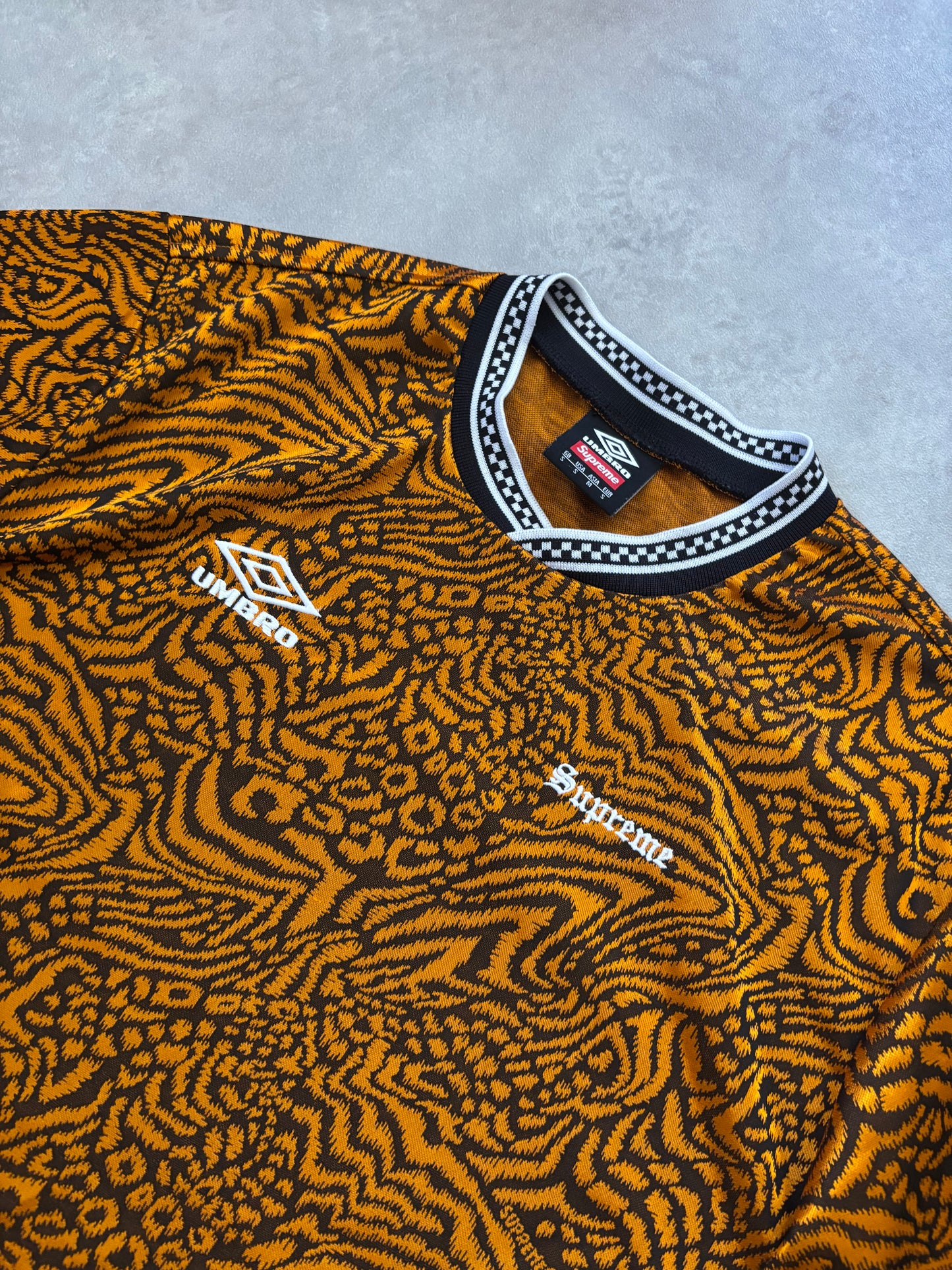 Supreme x Umbro Jacquard Animal Print Soccer Jersey (Str. S)