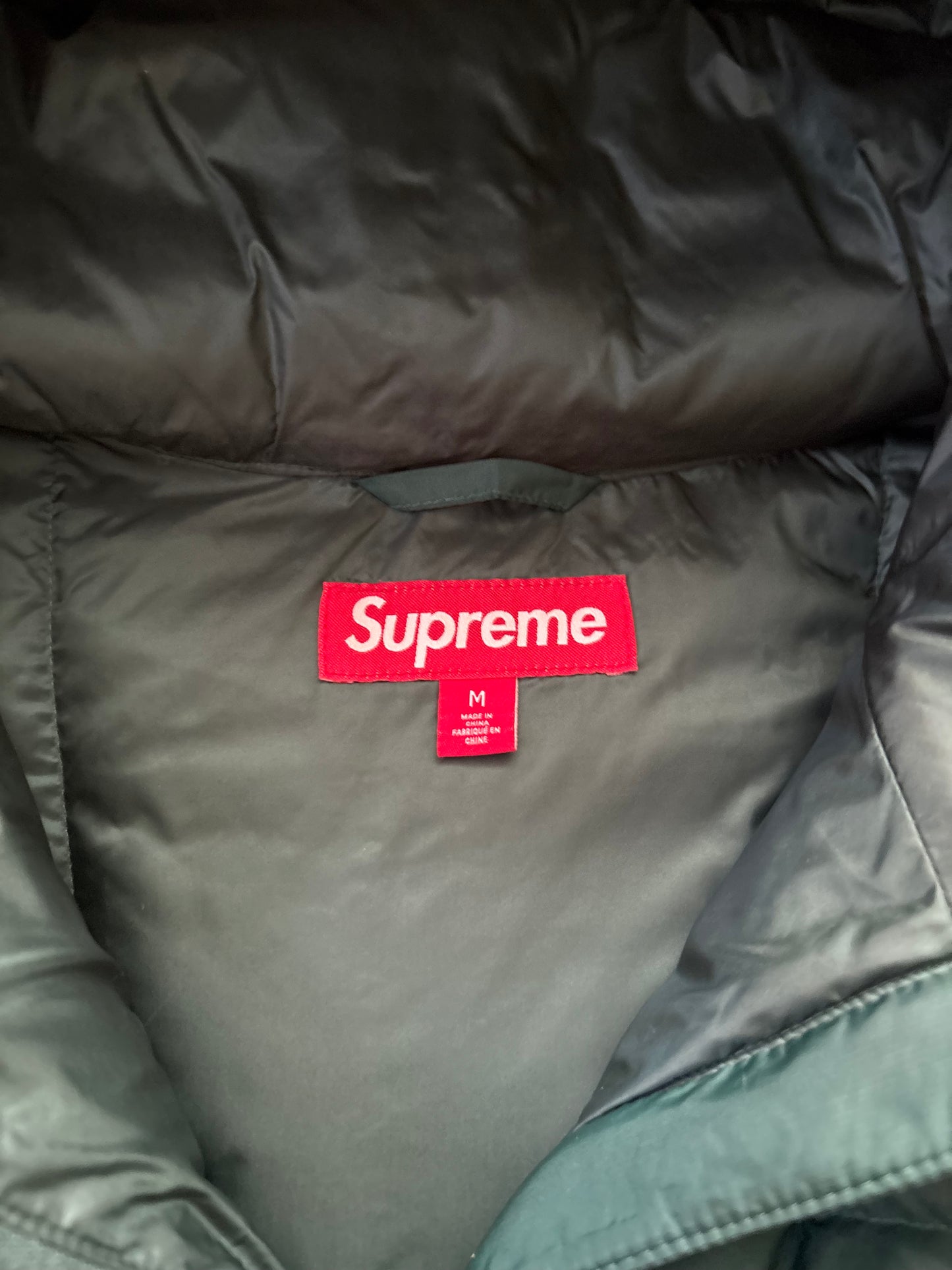 Supreme Micro Down Half Zip Hooded Pullover (Str. M)