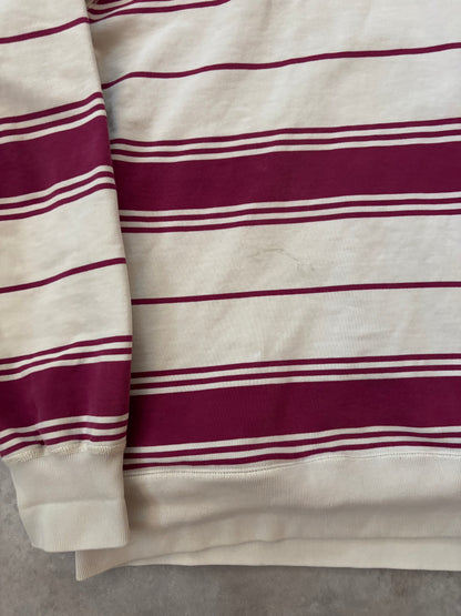 Supreme Striped Hooded Crewneck (Str. L)
