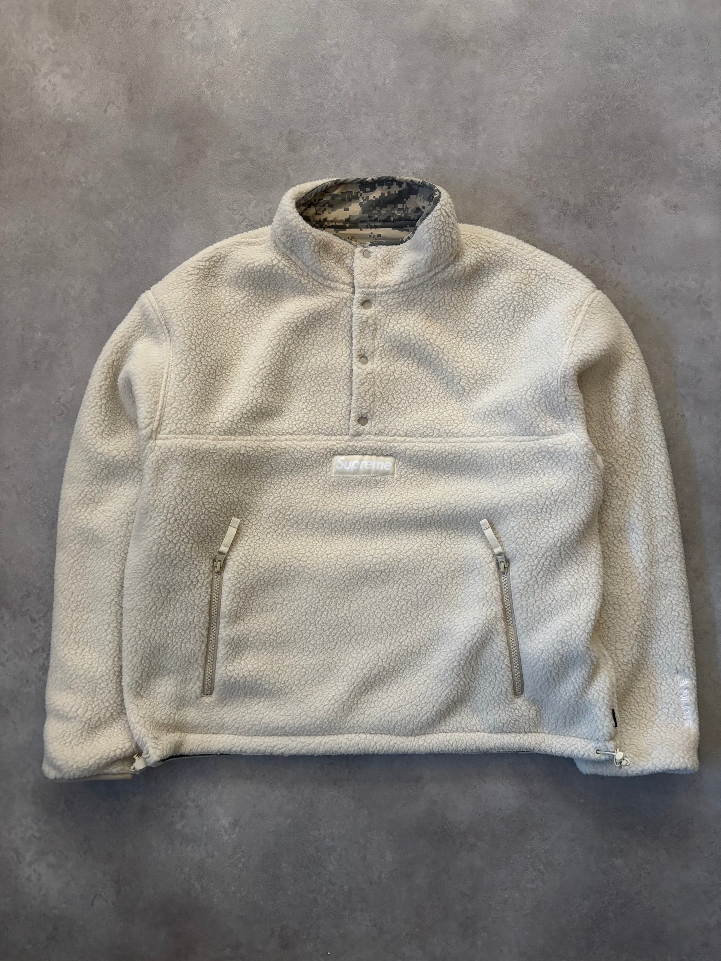 Supreme Polartec Shearling Reversible Pullover (Str. M)