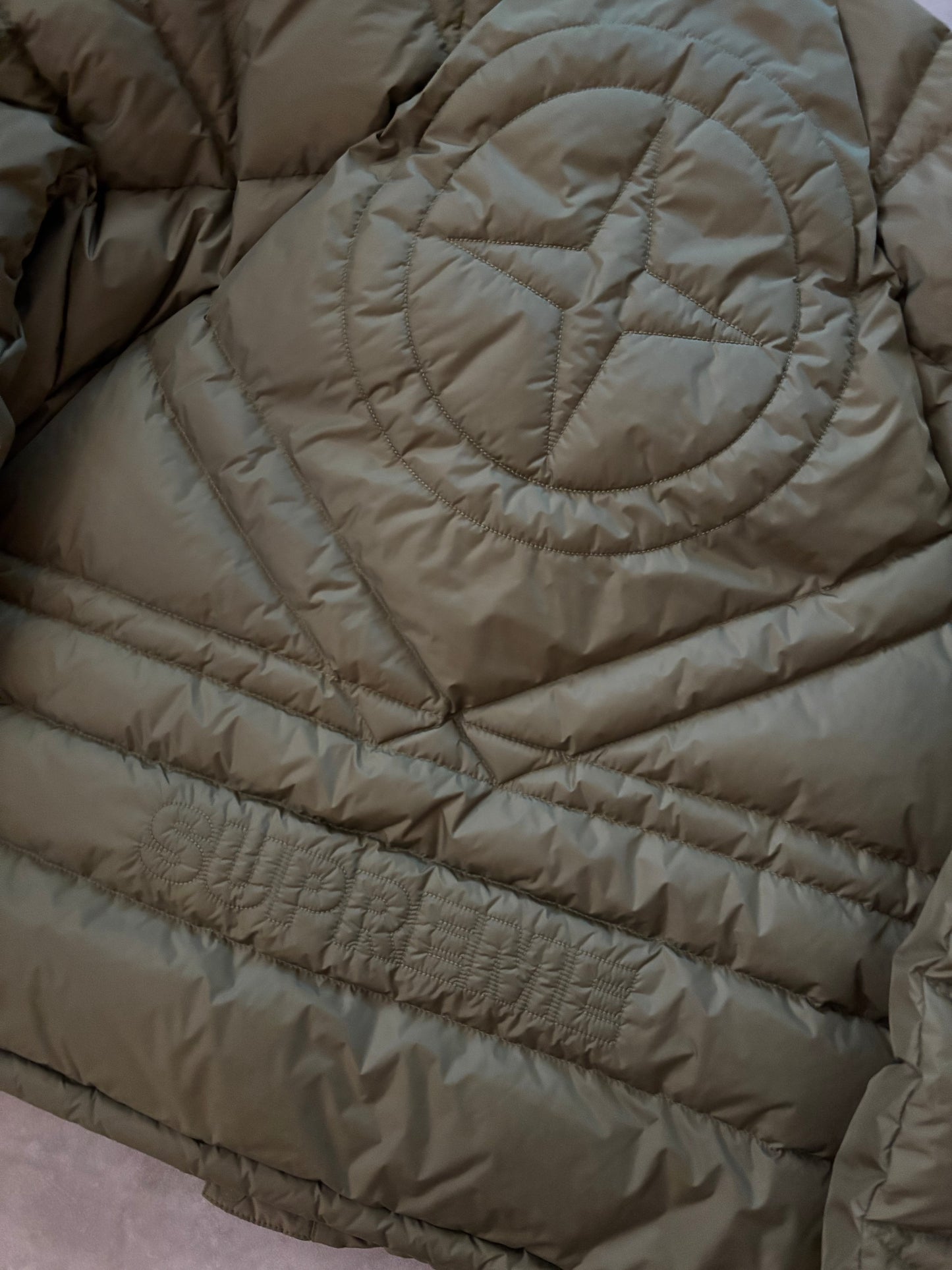 Supreme Stone Island Reversible Down Puffer Jacket  (Str. L)