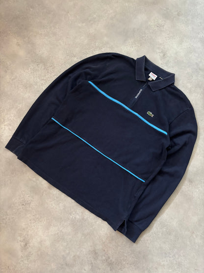 Supreme LACOSTE Pique Zip L/S Polo (Str. S)
