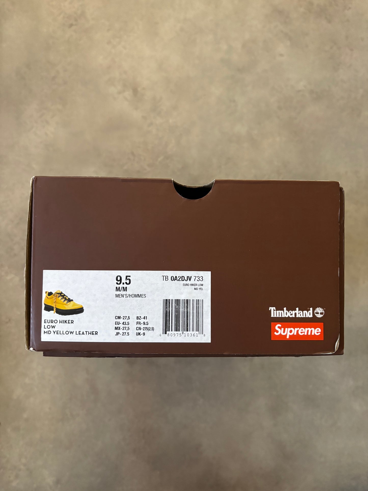 Supreme Timberland Euro Hiker Low (Str. 43.5)