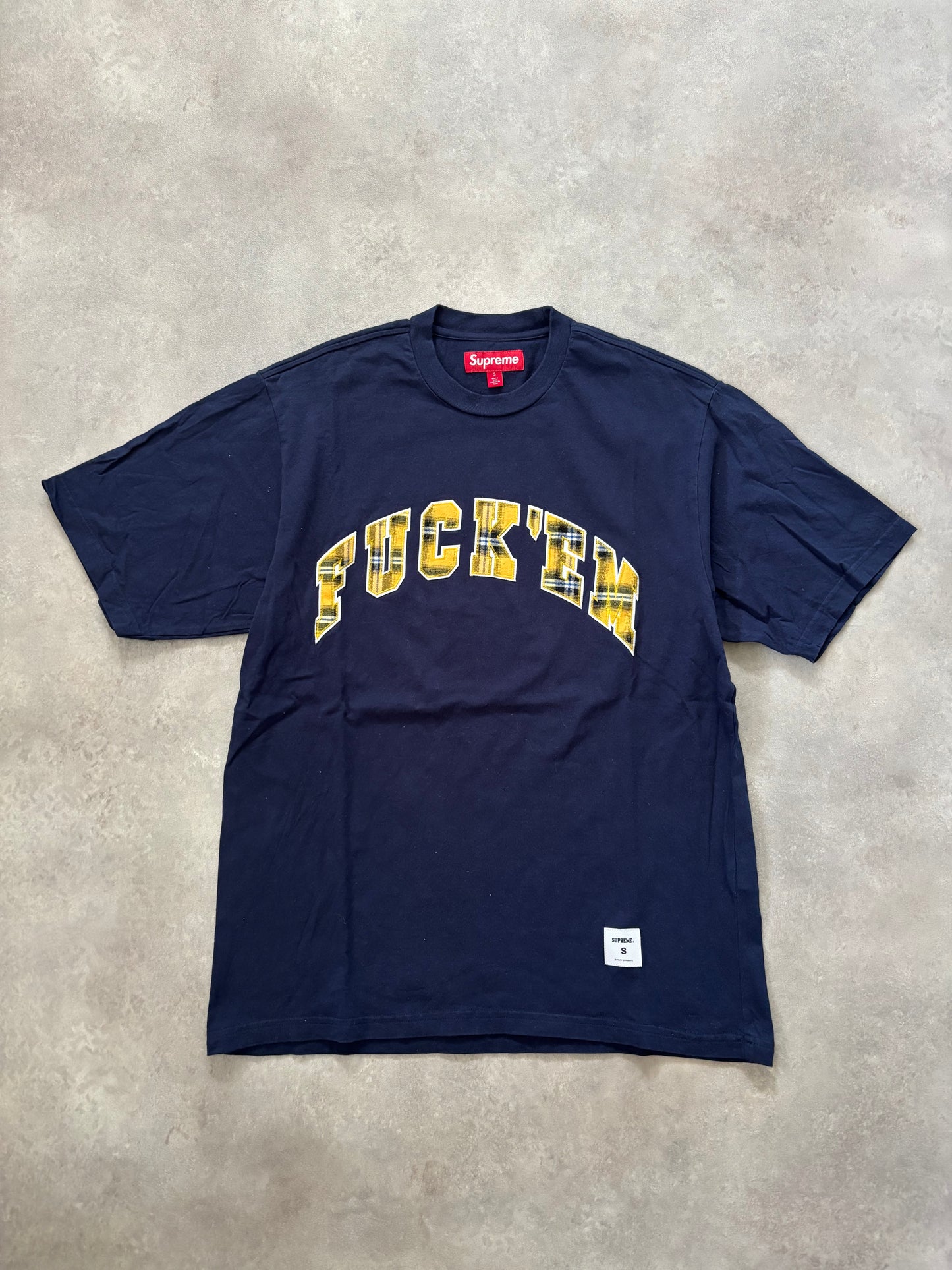 Supreme Fuck Em Plaid S/S Top (Str. S)