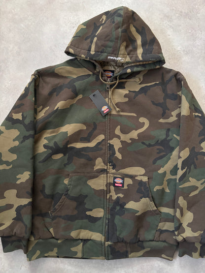 Supreme x Dickies Quilted Lined Zip Up Hoodie (Str. M)
