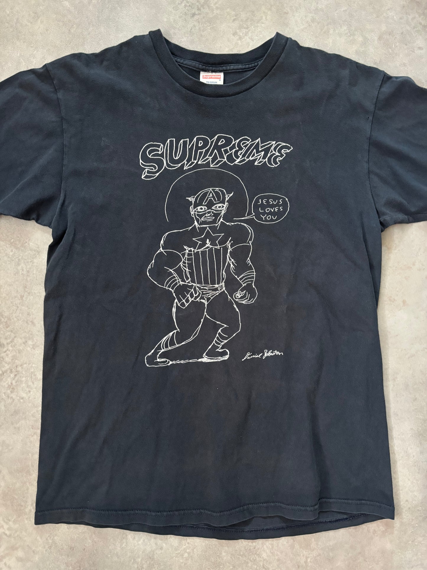 Supreme x Daniel Johnston Jesus Loves You Tee (Str. L)