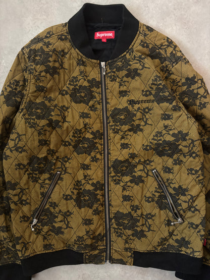 Supreme Quilted Lace Bomber Jacket (Str. L)