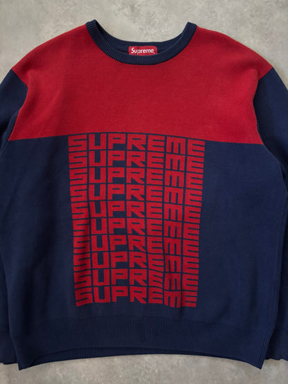 Supreme Logo Repeat Sweater (Str. M)