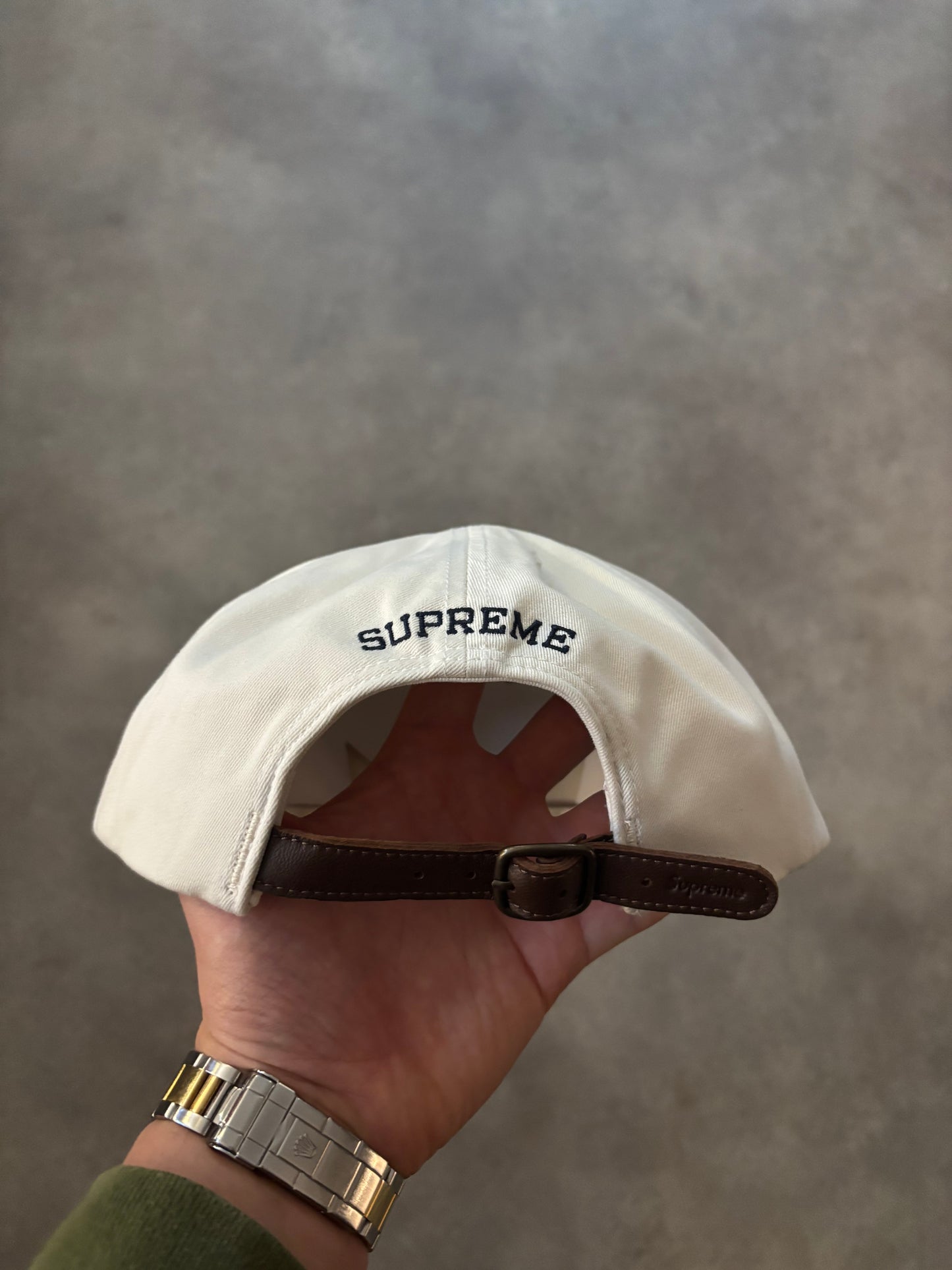 Supreme Distressed Script 6-Panel