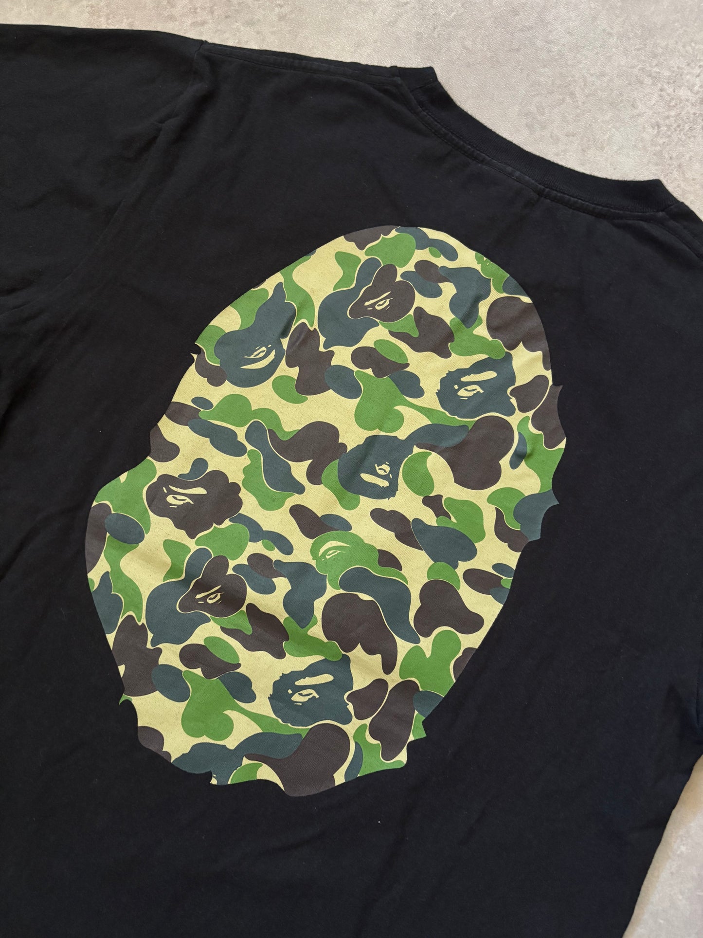 A Bathing Ape Green Camo Ape Head (Str. M)