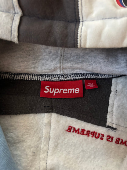 Supreme Patchwork Zip Up Hoodie (Str. S)