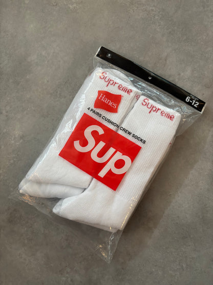 Supreme Hanes Crew Socks (4 Pack)