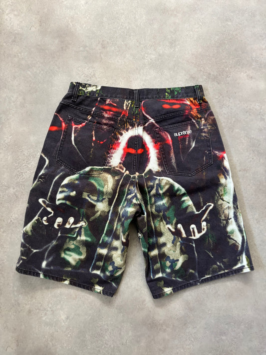 Supreme Shadows Baggy Denim Shorts (Str. 32)