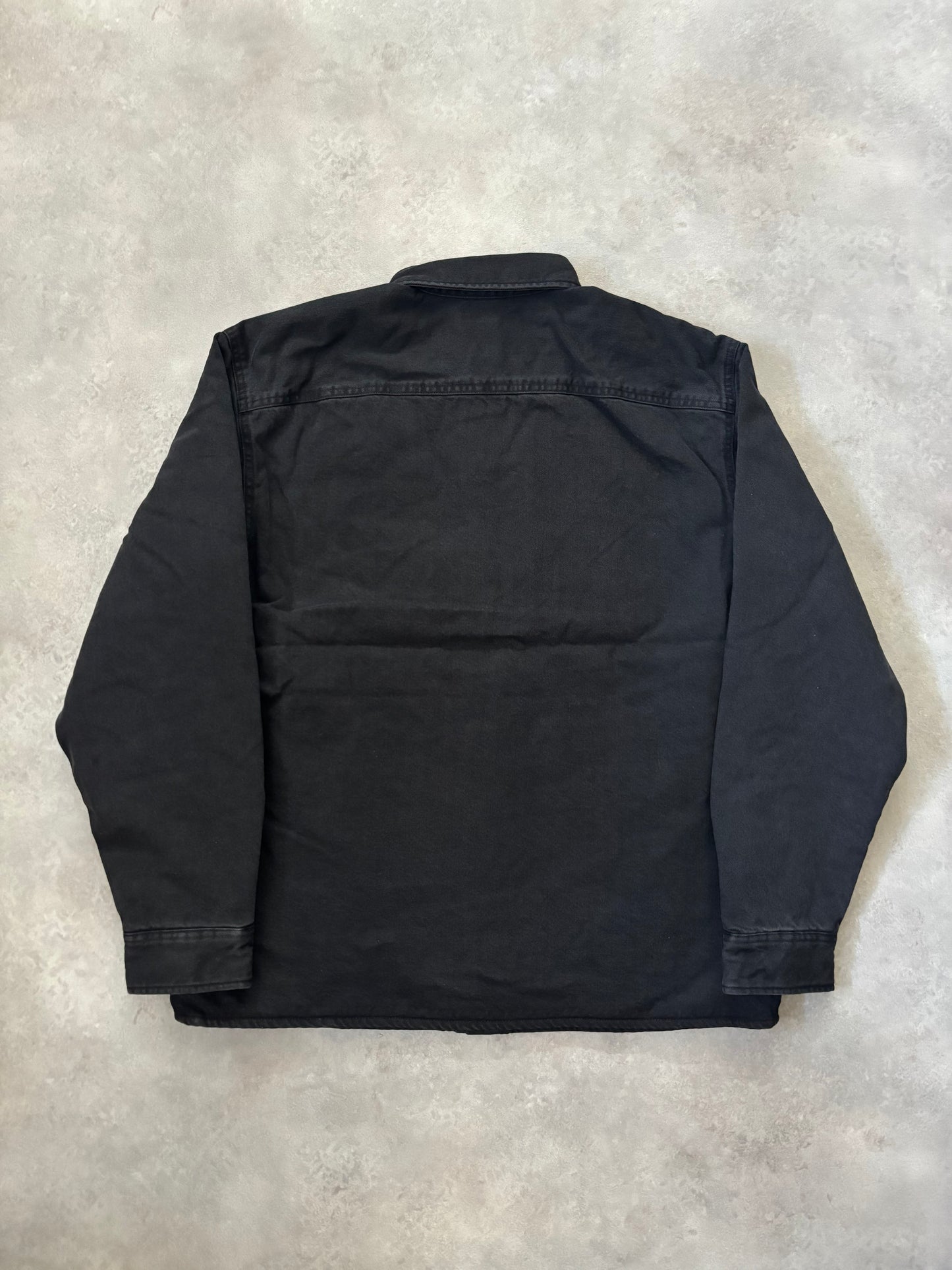 Supreme Quilted Lined Denim Snap Shirt (Str. M)