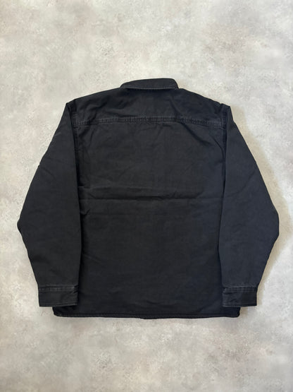 Supreme Quilted Lined Denim Snap Shirt (Str. M)