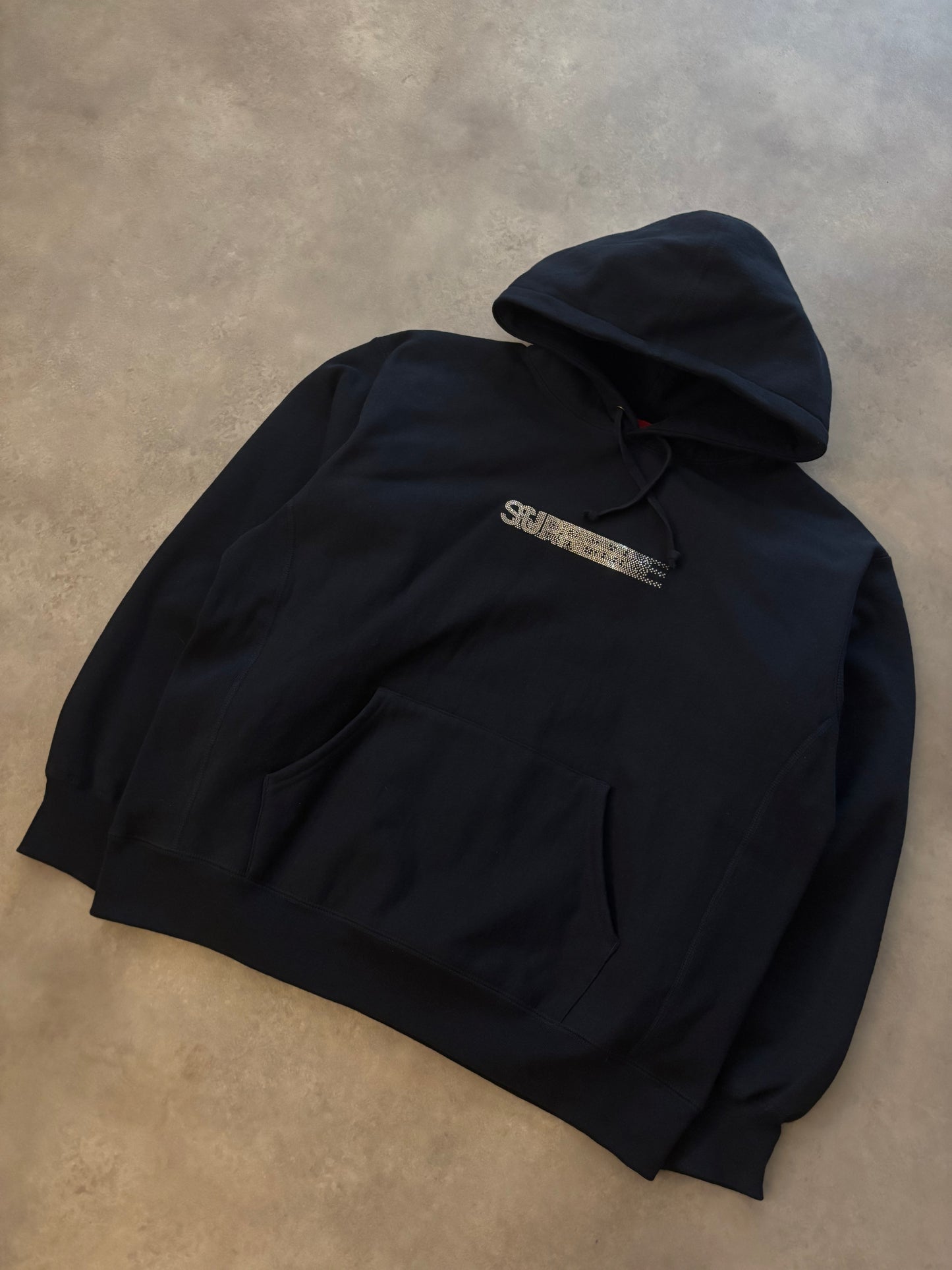 Supreme Swarovski Motion Logo Hoodie (Str. L)