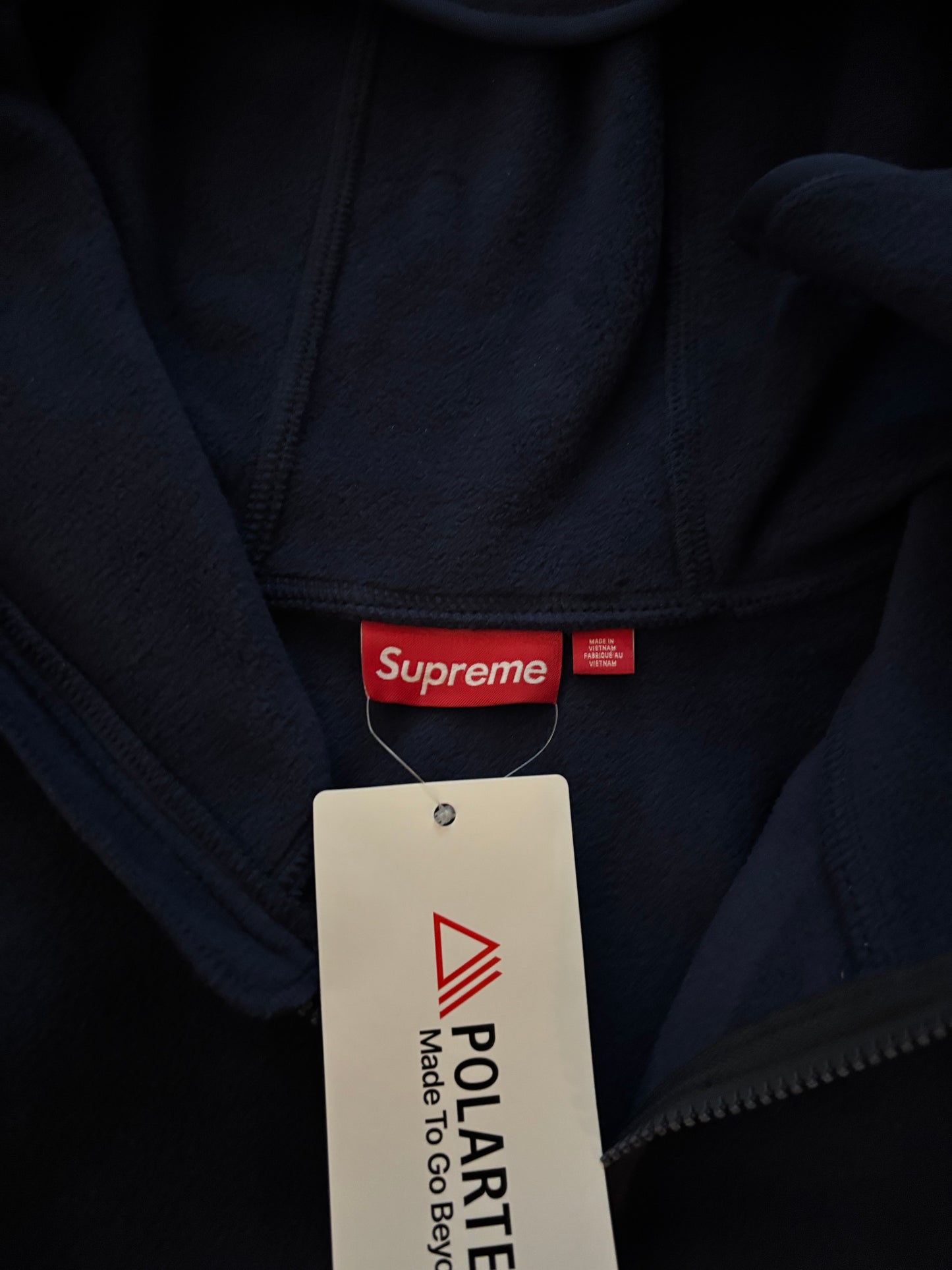 Supreme Polartec Face Mask Half Zip Hooded Sweatshirt (Str. M)