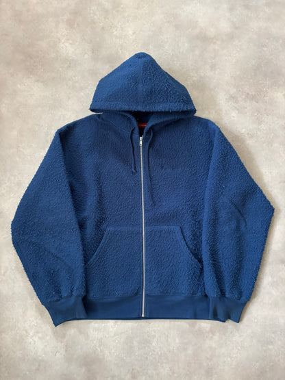 Supreme Pilled Zip Up Hooded Sweatshirt (Str. M)