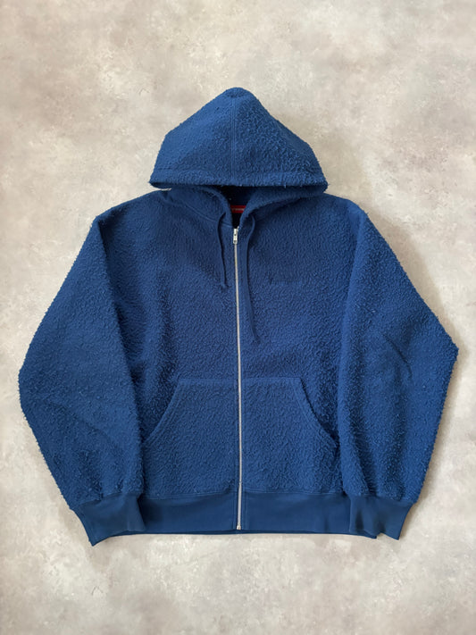 Supreme Pilled Zip Up Hooded Sweatshirt (Str. M)