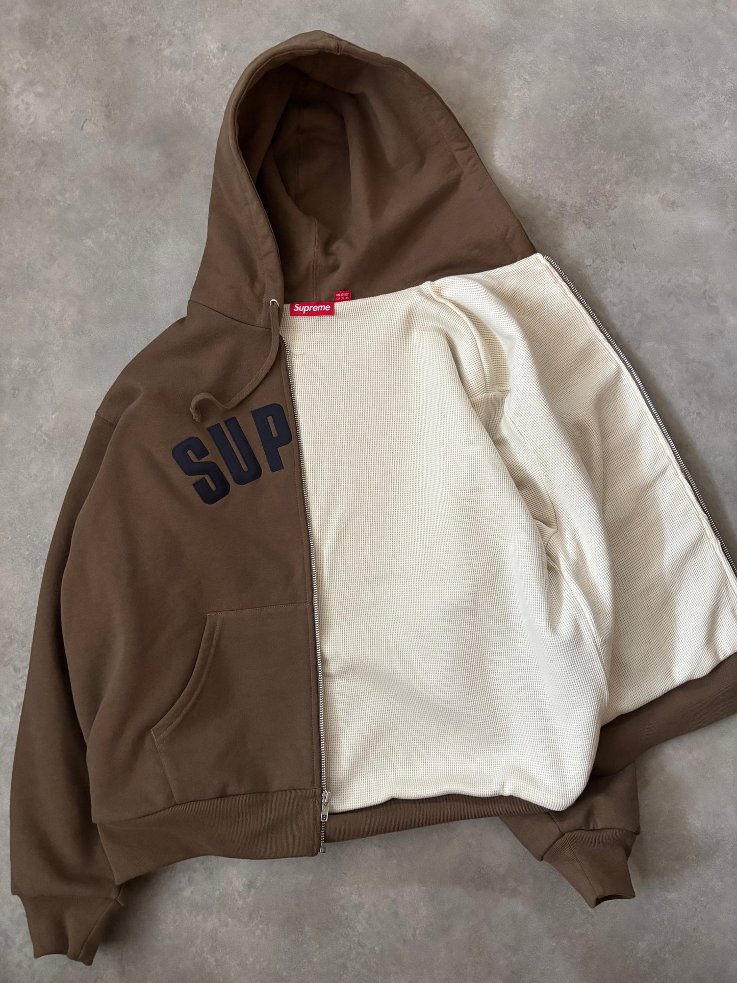 Supreme Arc Thermal Lined Zip Up Hoodie (Str. M)