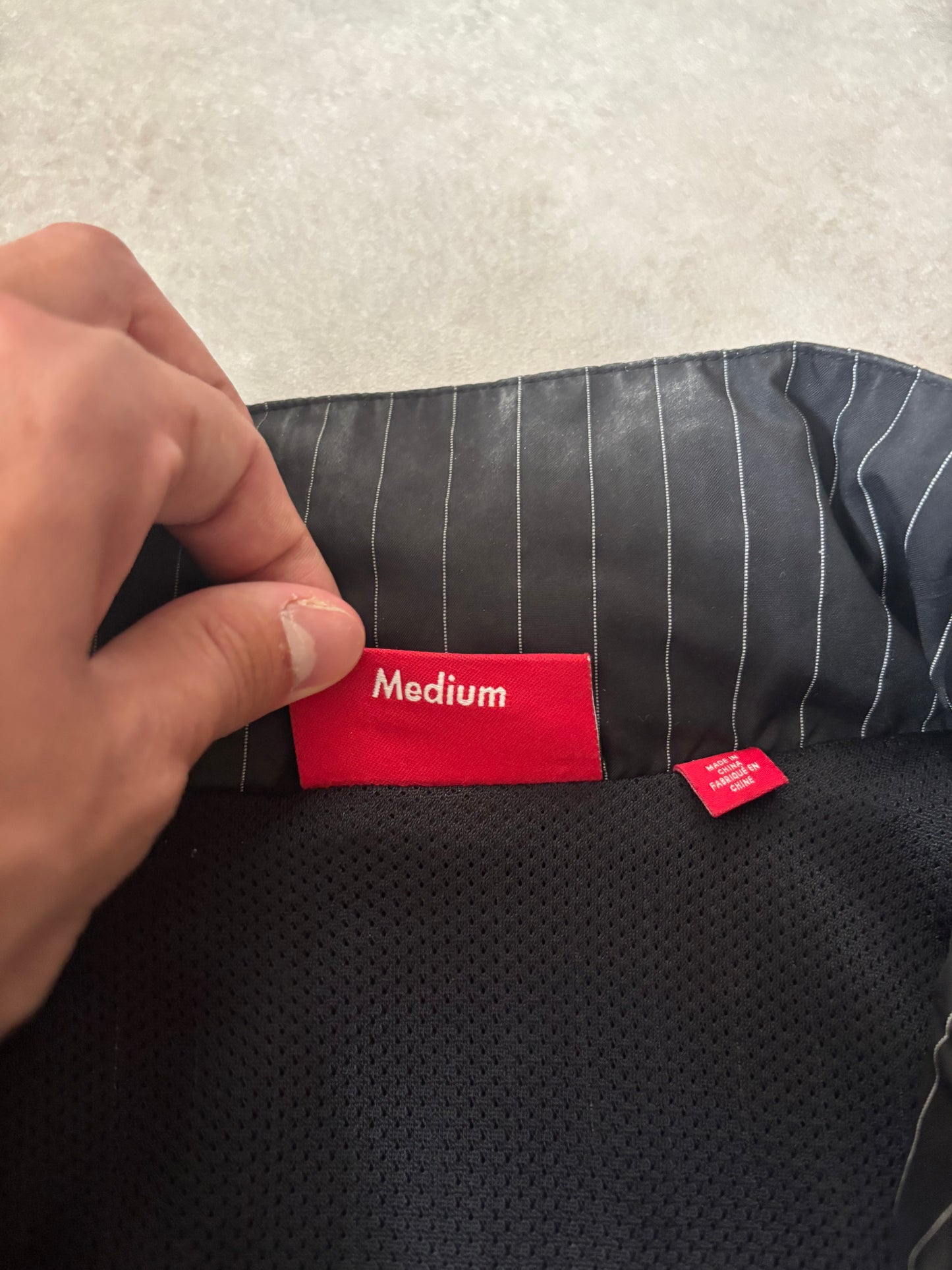 Supreme Reflective Pinstripe Track Jacket (Str. M)