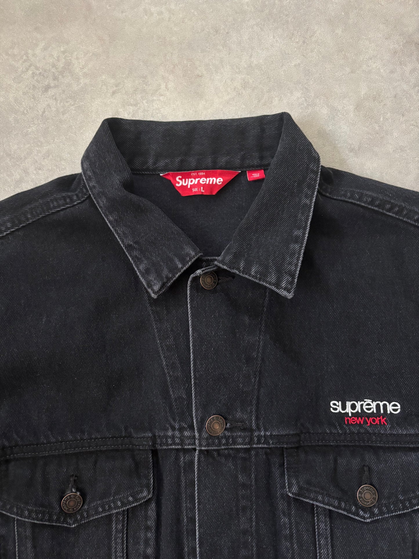 Supreme Denim Trucker Jacket (Str. L)