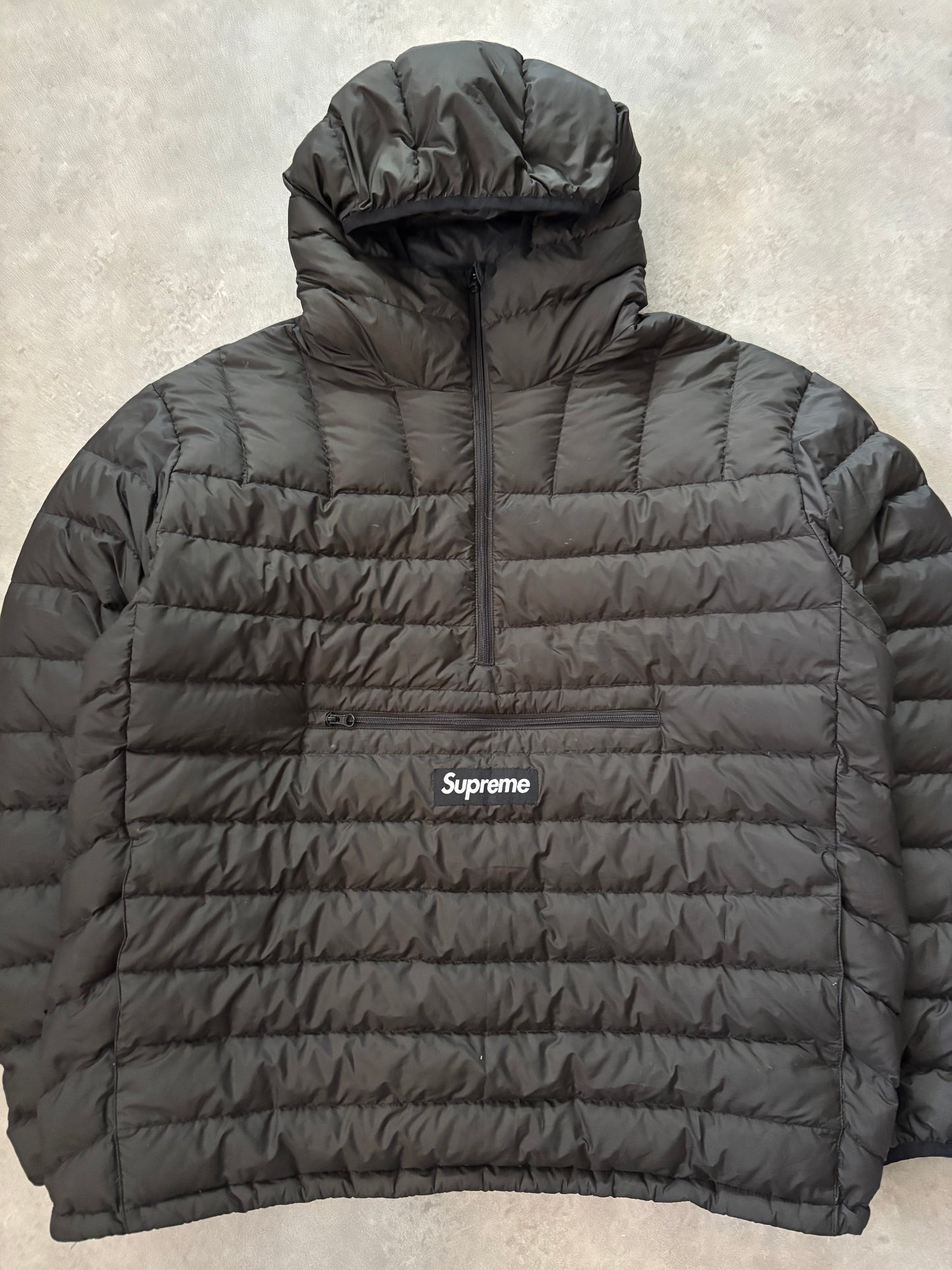 Supreme Micro Down Half Zip Hooded Pullover (Str. L)