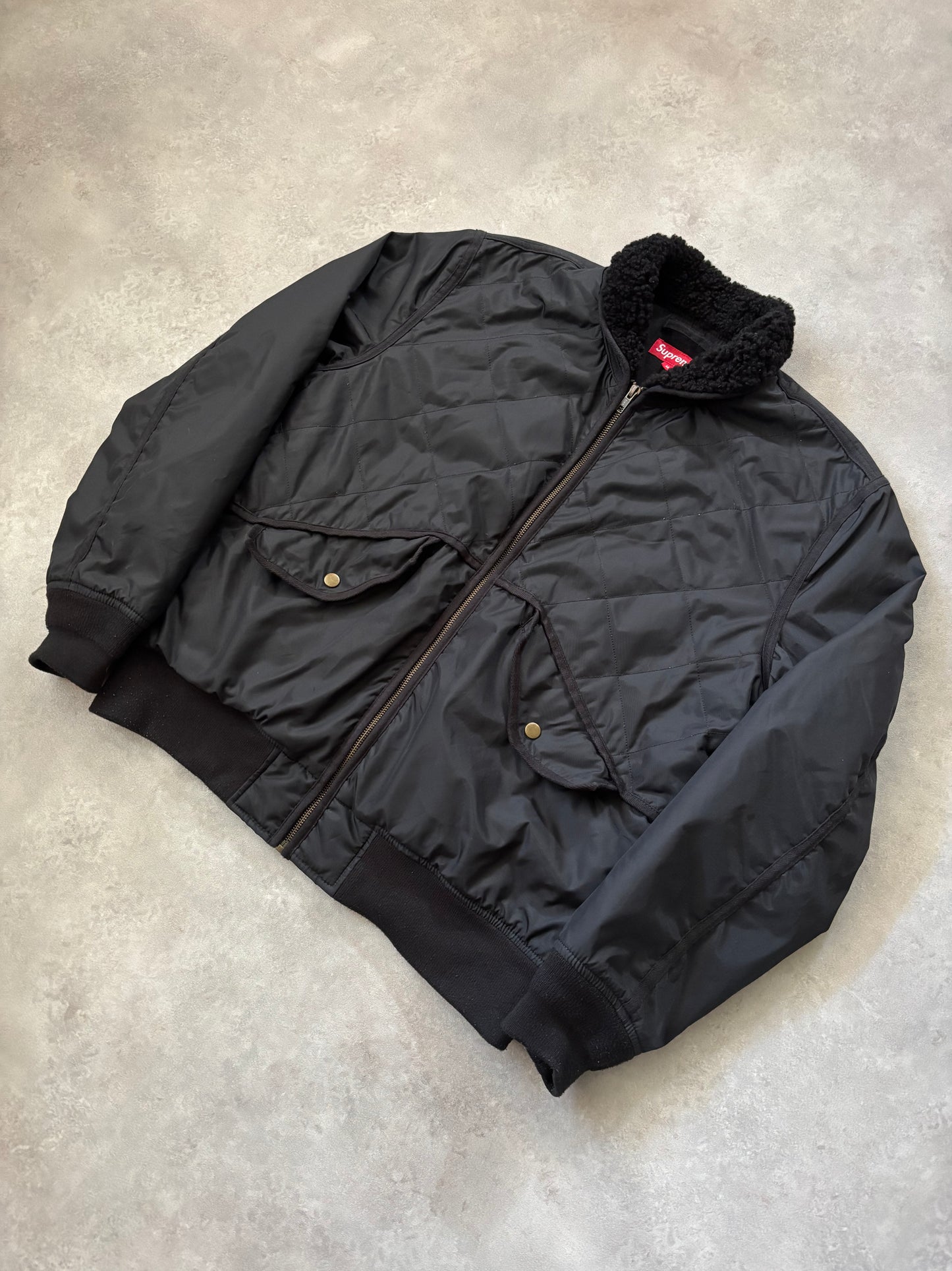 Supreme Quilted Nylon Tanker Jacket (Str. M)