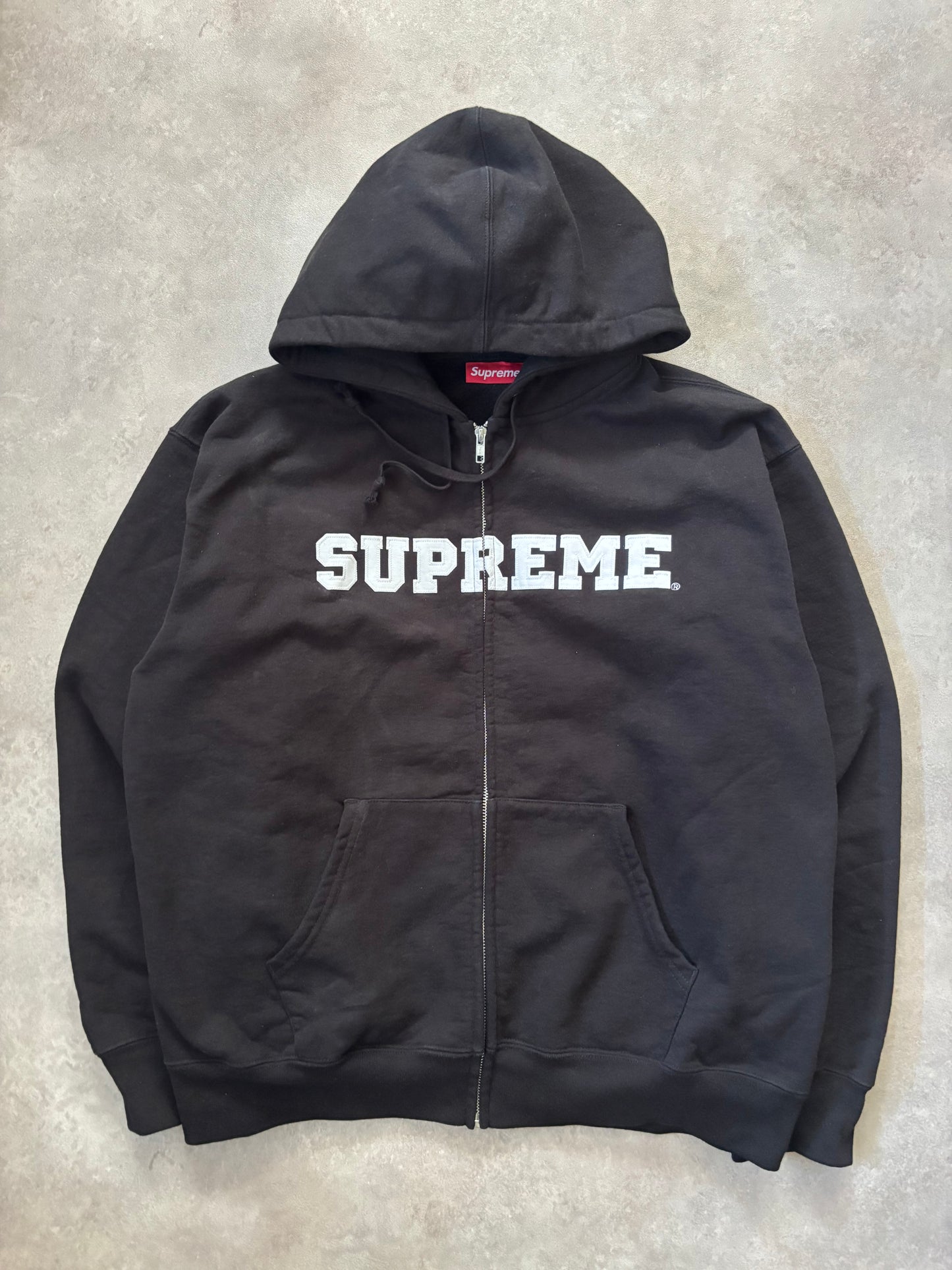 Supreme Collegiate Applique Zip Up Hoodie (Str. L)