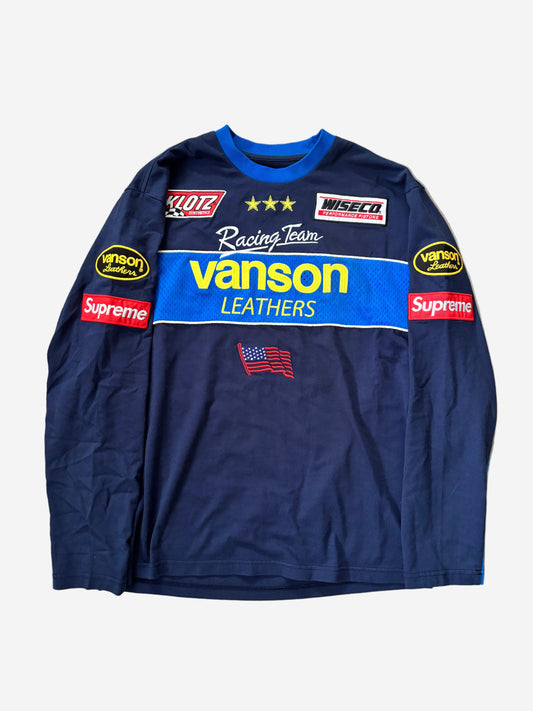 Supreme Vanson Leathers L/S Top (Str. S)