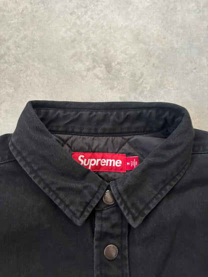 Supreme Quilted Lined Denim Snap Shirt (Str. M)