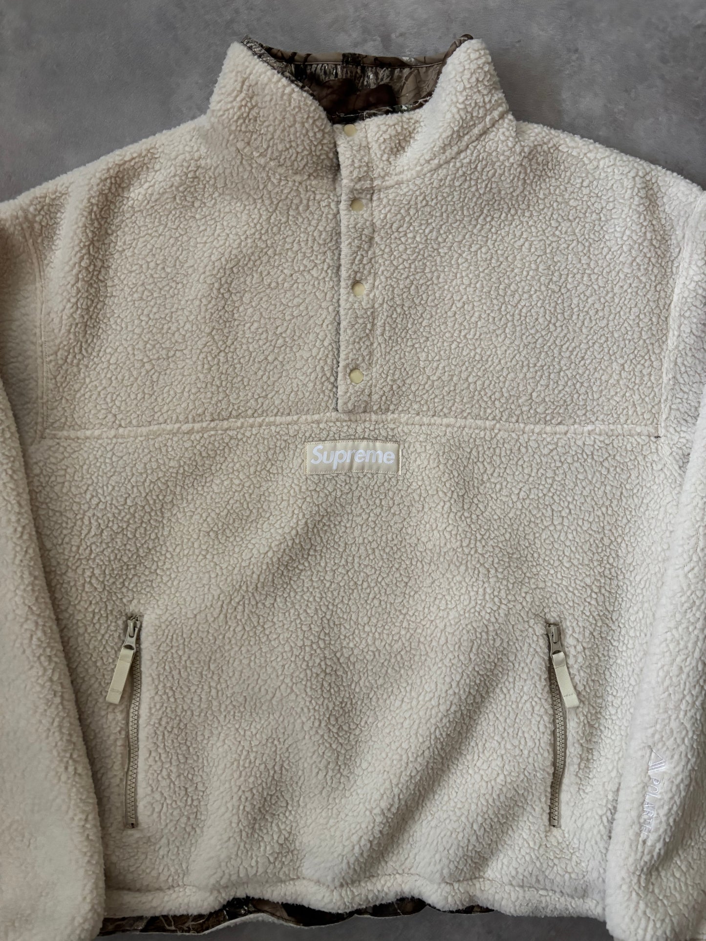 Supreme Polartec Shearling Reversible Pullover (Str. M)
