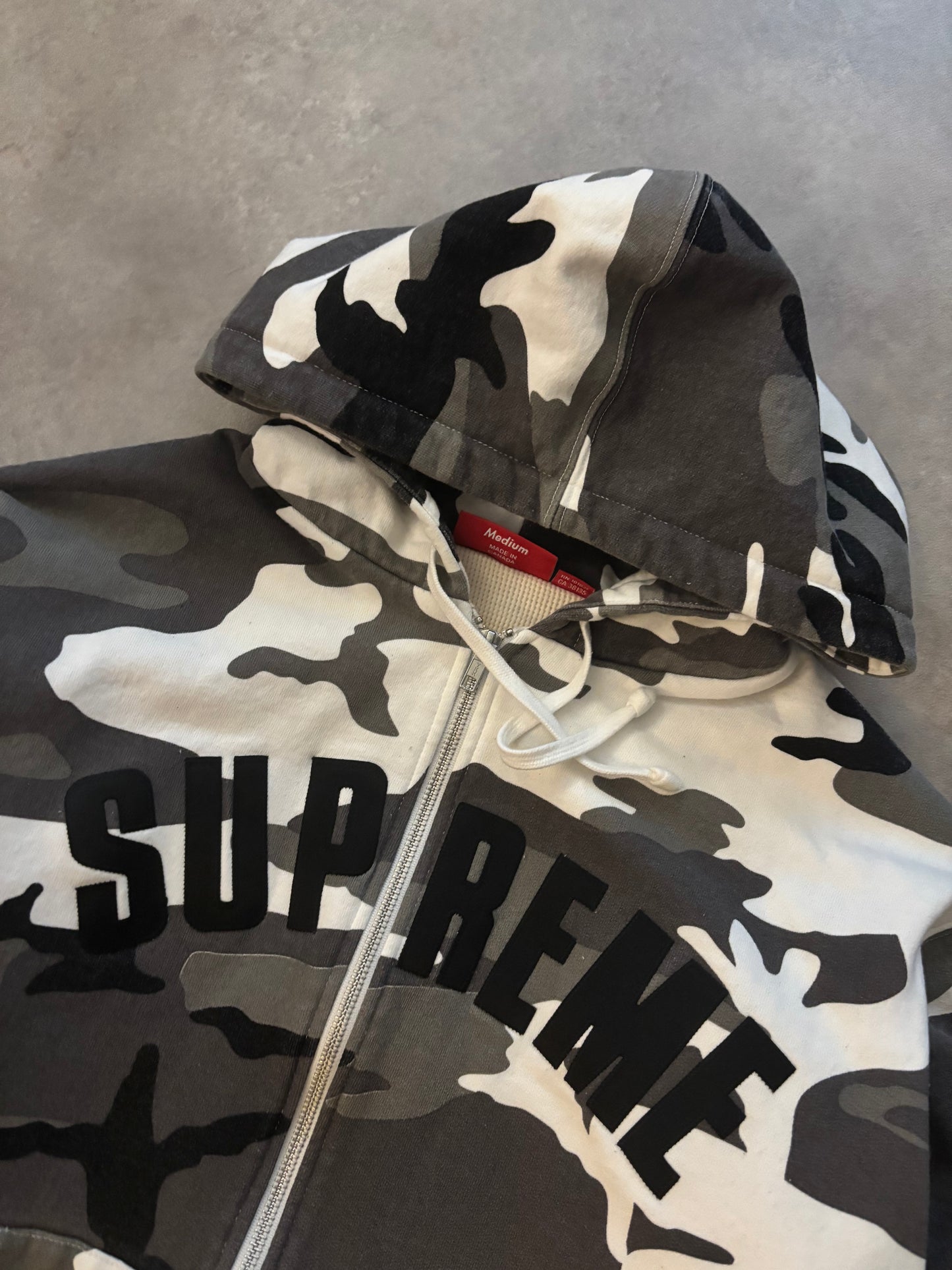 Supreme Arc Thermal Lined Zip Up Hoodie (Str. M)