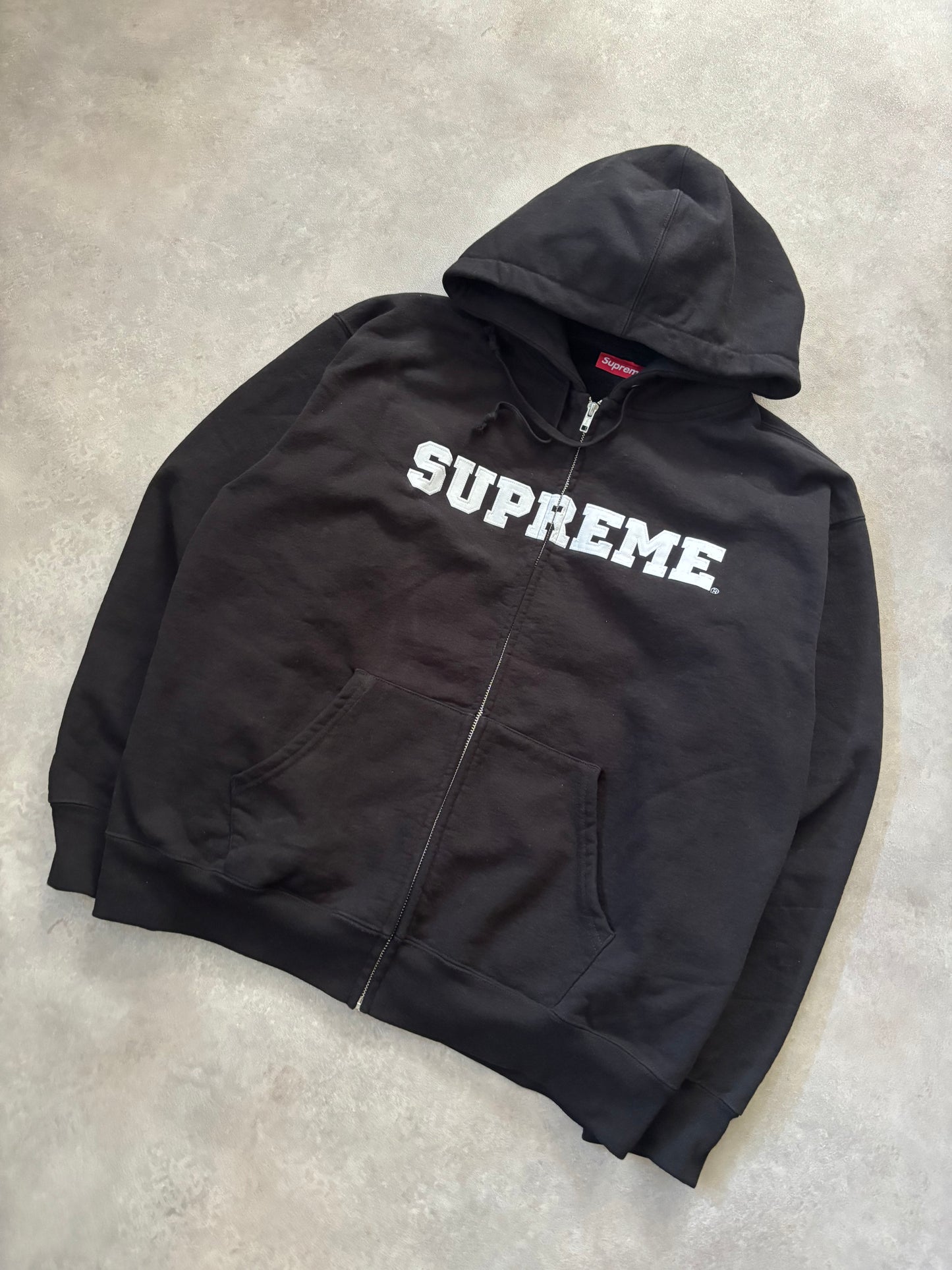 Supreme Collegiate Applique Zip Up Hoodie (Str. L)