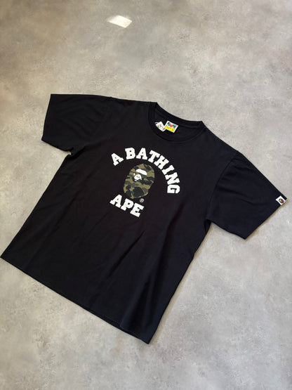 A Bathing Ape Camo Classic Ape Head Logo Tee (Str. L)