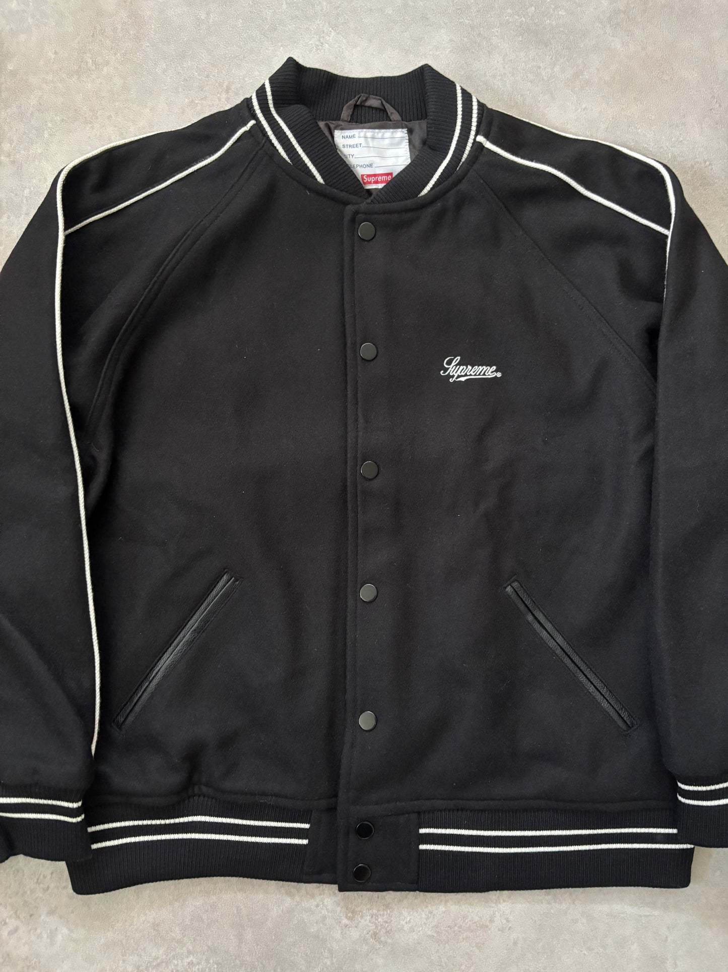 Supreme x Jamie Reid It's All Bollocks Varsity Jacket (Str. L)