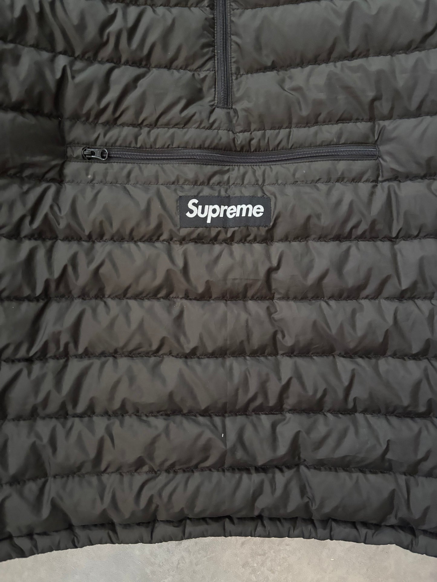 Supreme Micro Down Half Zip Hooded Pullover (Str. L)
