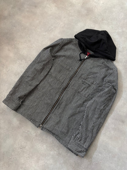 Supreme Striped Hooded Jacket (Str. L)