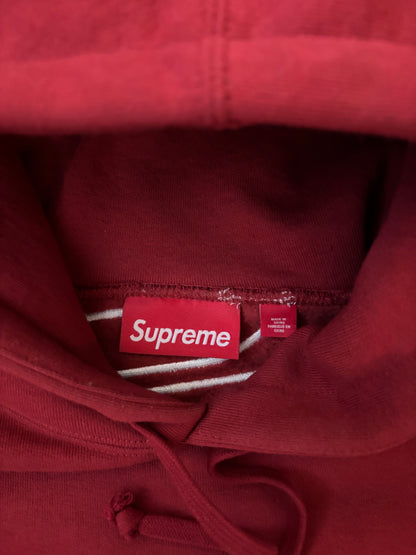 Supreme Satin Appliqué Hooded Sweatshirt (Str. L)