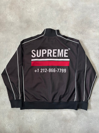 Supreme Phone Number Zip Up Sweatshirt (Str. L)