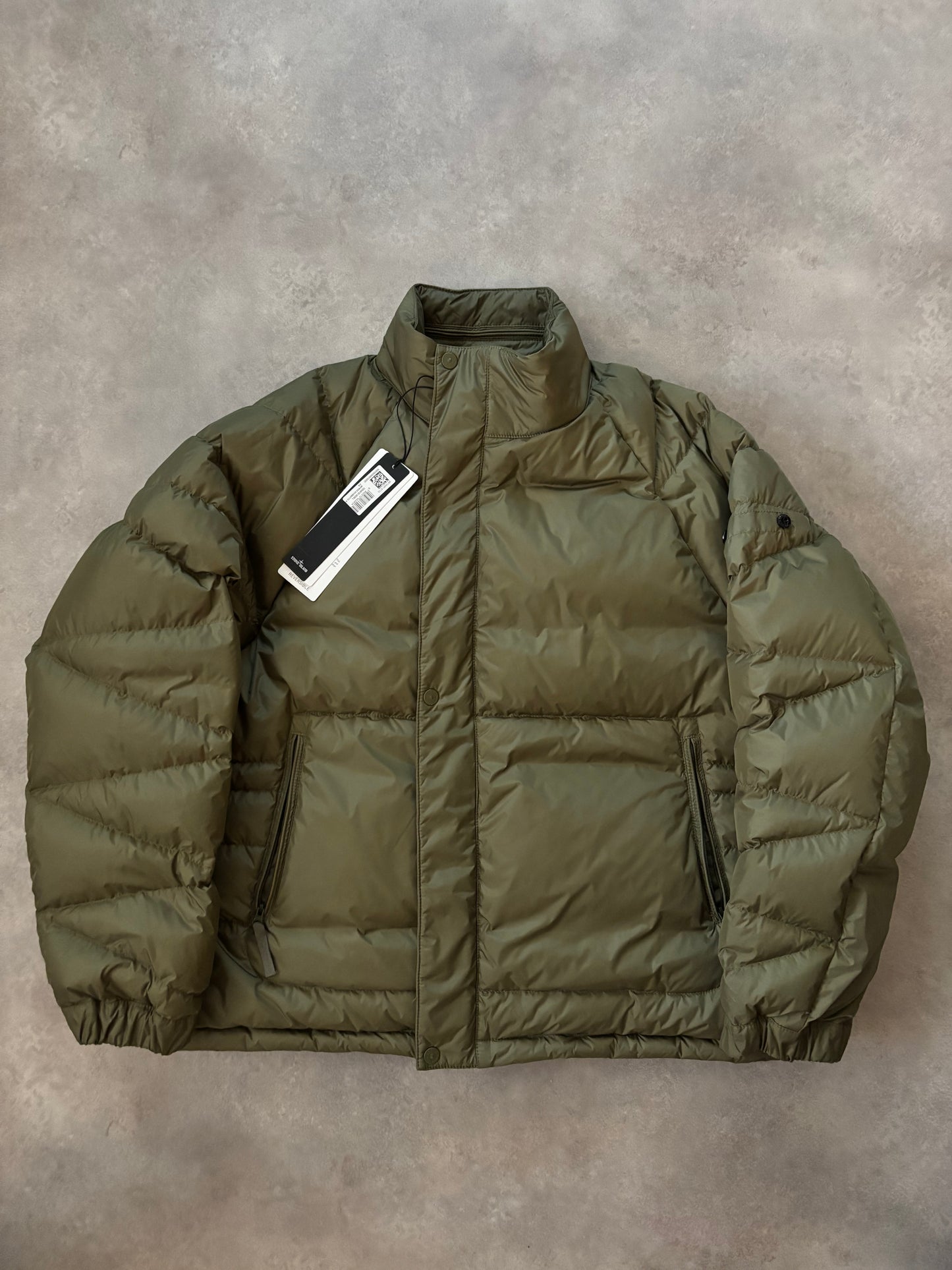 Supreme Stone Island Reversible Down Puffer Jacket  (Str. L)