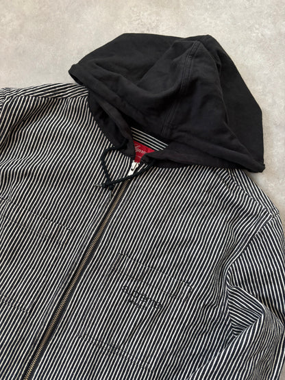 Supreme Striped Hooded Jacket (Str. L)