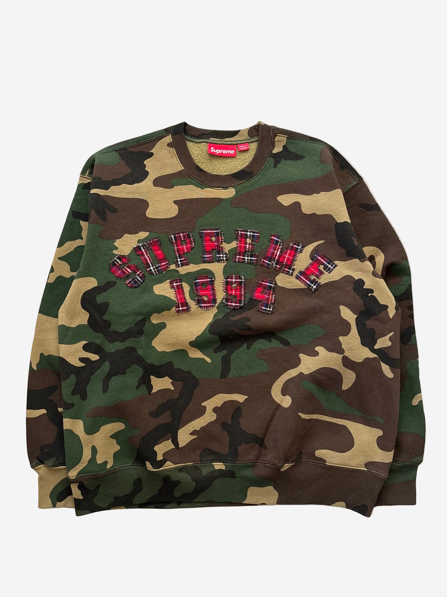 Supreme Plaid Arc Crewneck (Str. M)