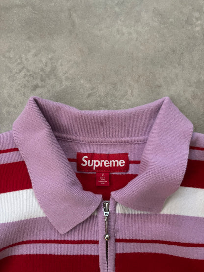 Supreme Stripe Zip L/S Polo (Str. S)