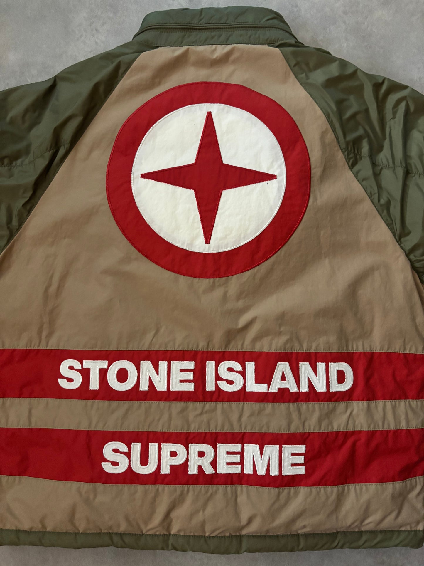 Supreme Stone Island Reversible Down Puffer Jacket  (Str. L)
